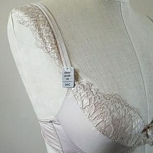 Price Drop! Lace Underwire Demi Bra Beige 34C   